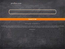 Tablet Screenshot of profira.com